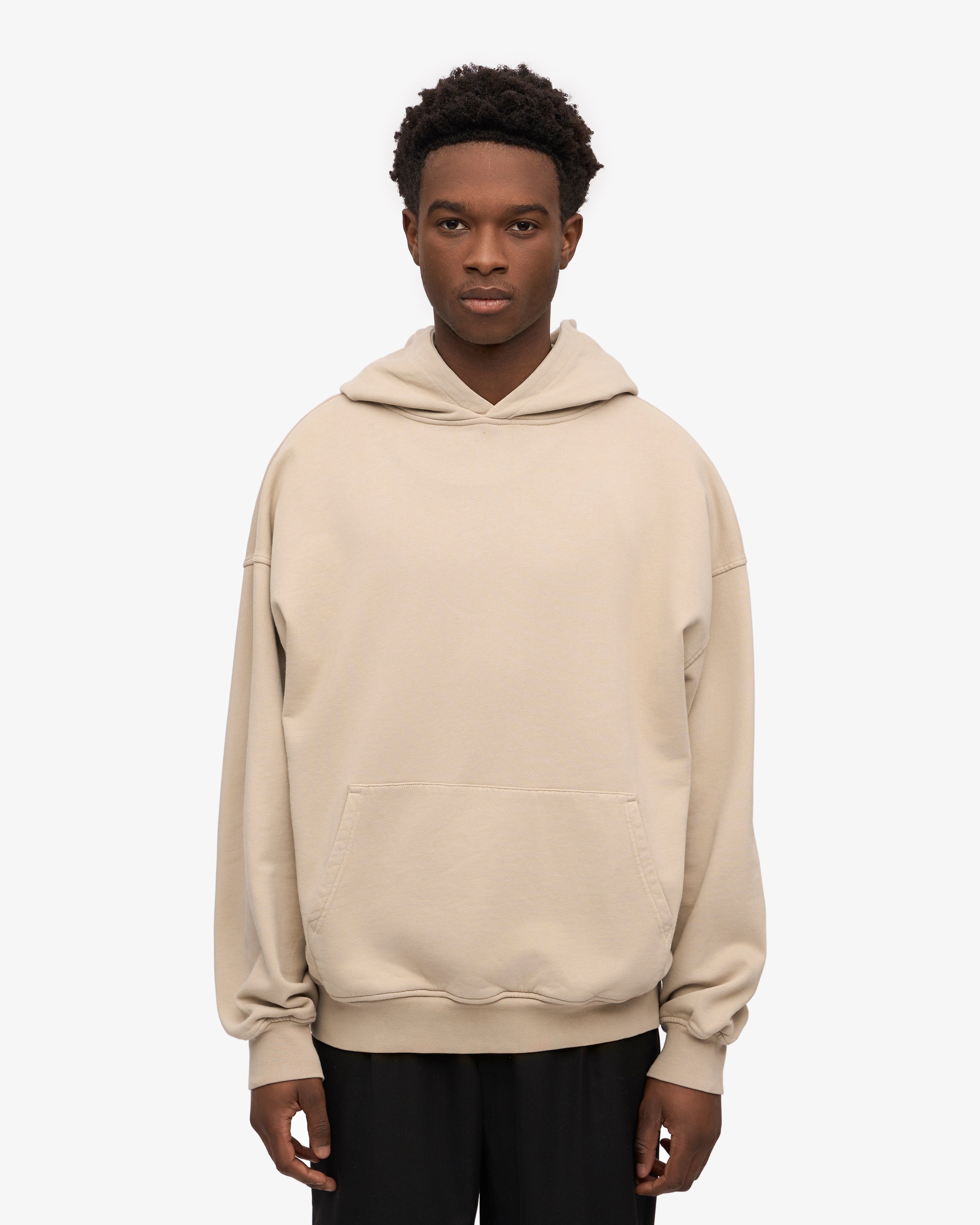 Organic Oversized Hoodie for Women & Men - Soft & Comfortable Oyster Grey Pullover - Perfect for Casual Wear, Lounge & Outdoor Activities
