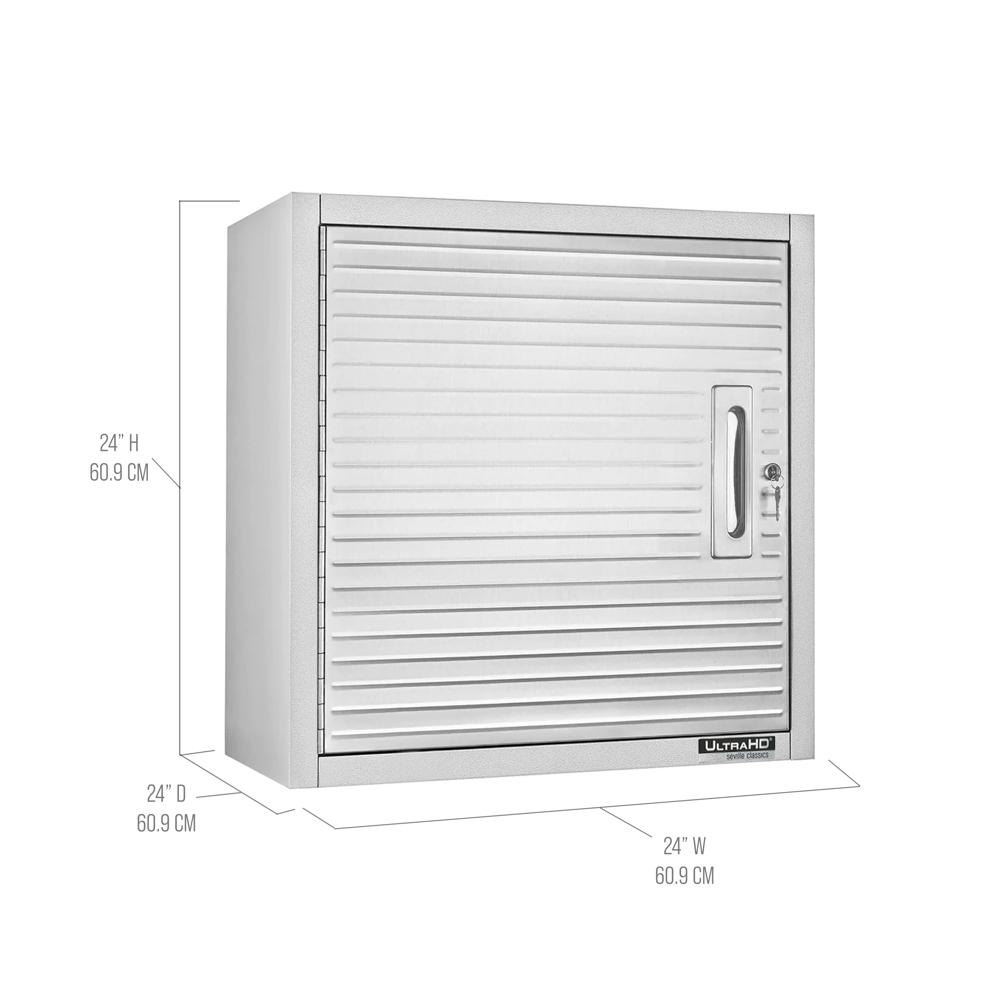 UltraHD® Single Door Wall Cabinet - Premium Storage Solution for Kitchen, Bathroom & Garage - Perfect for Organizing Dishes, Towels & Tools