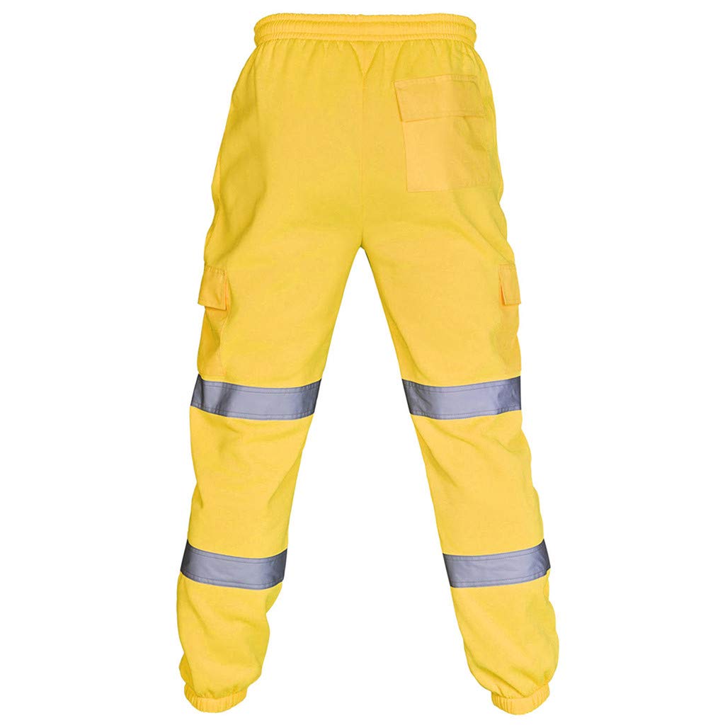 FarJing Men's Casual Cotton Work Pants with Pockets - Comfortable & Durable for Outdoor, Work & Everyday Wear