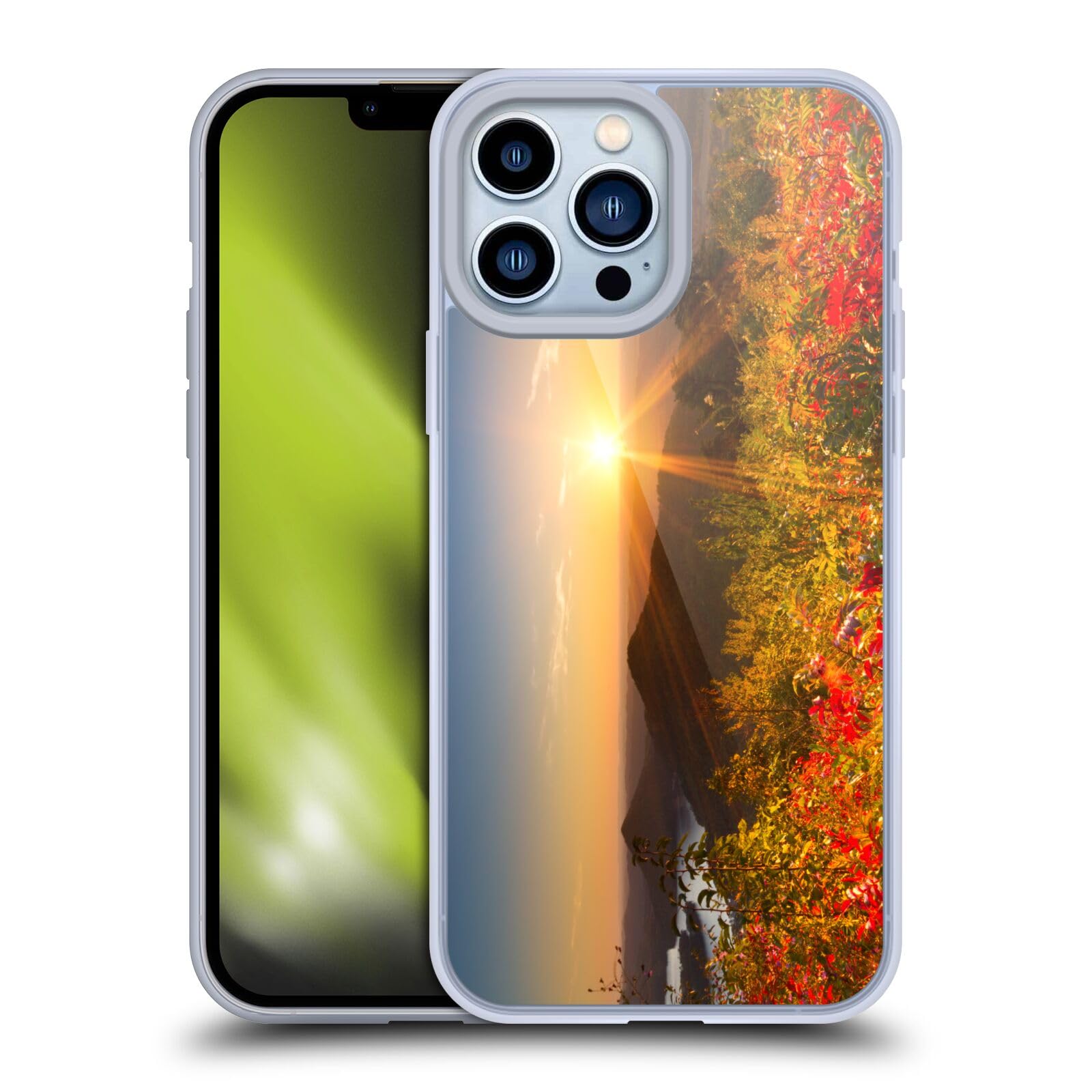Head Case Designs Officially Licensed Celebrate Life Gallery Fire On The Mountain Florals Soft Gel Case for Apple iPhone 13 Pro Max - Perfect for Outdoor Adventures and Nature Lovers
