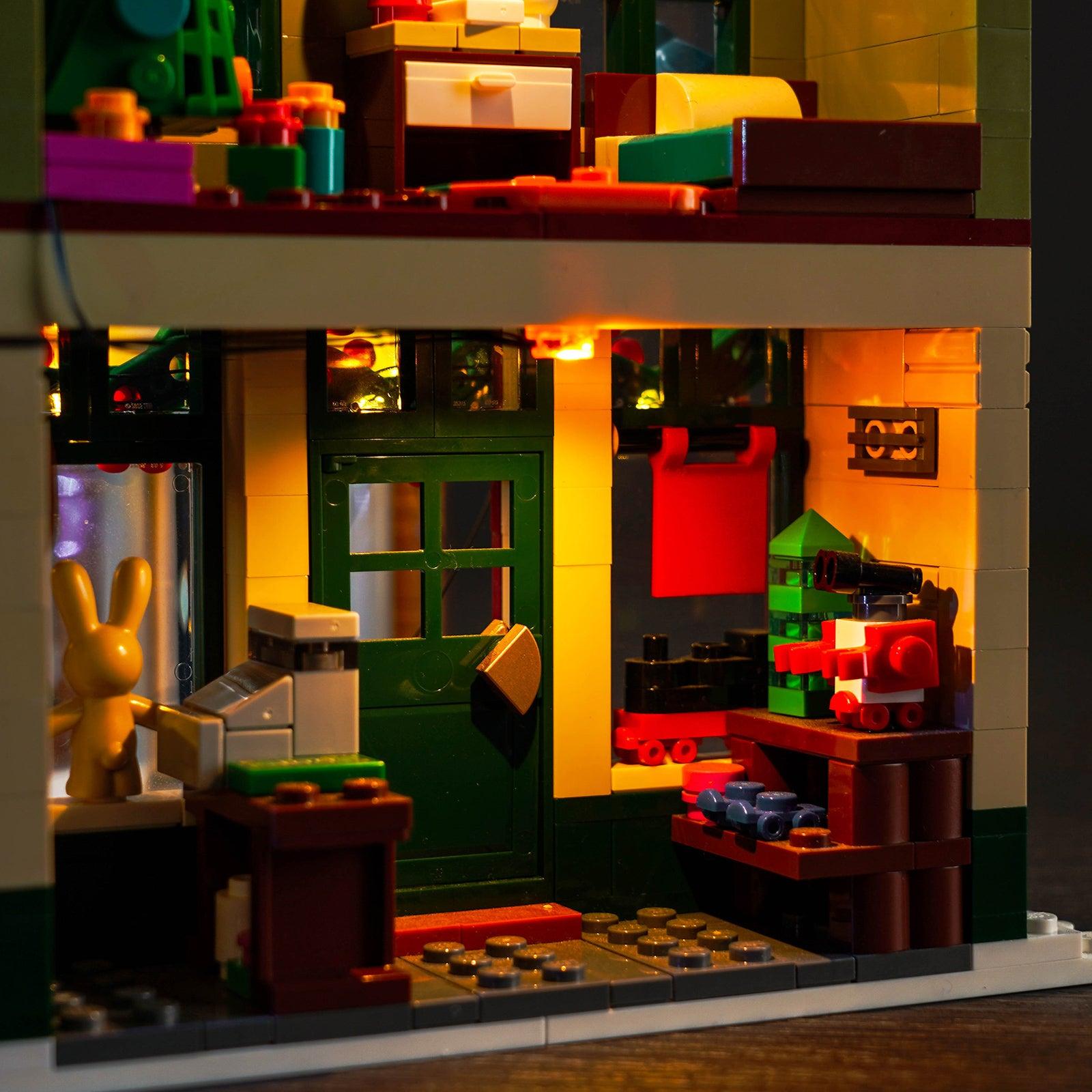 LEGO Holiday Main Street ICONS 10308 Building Kit with LED Lights - Christmas Village Display & Winter Holiday Decor for Home & Office