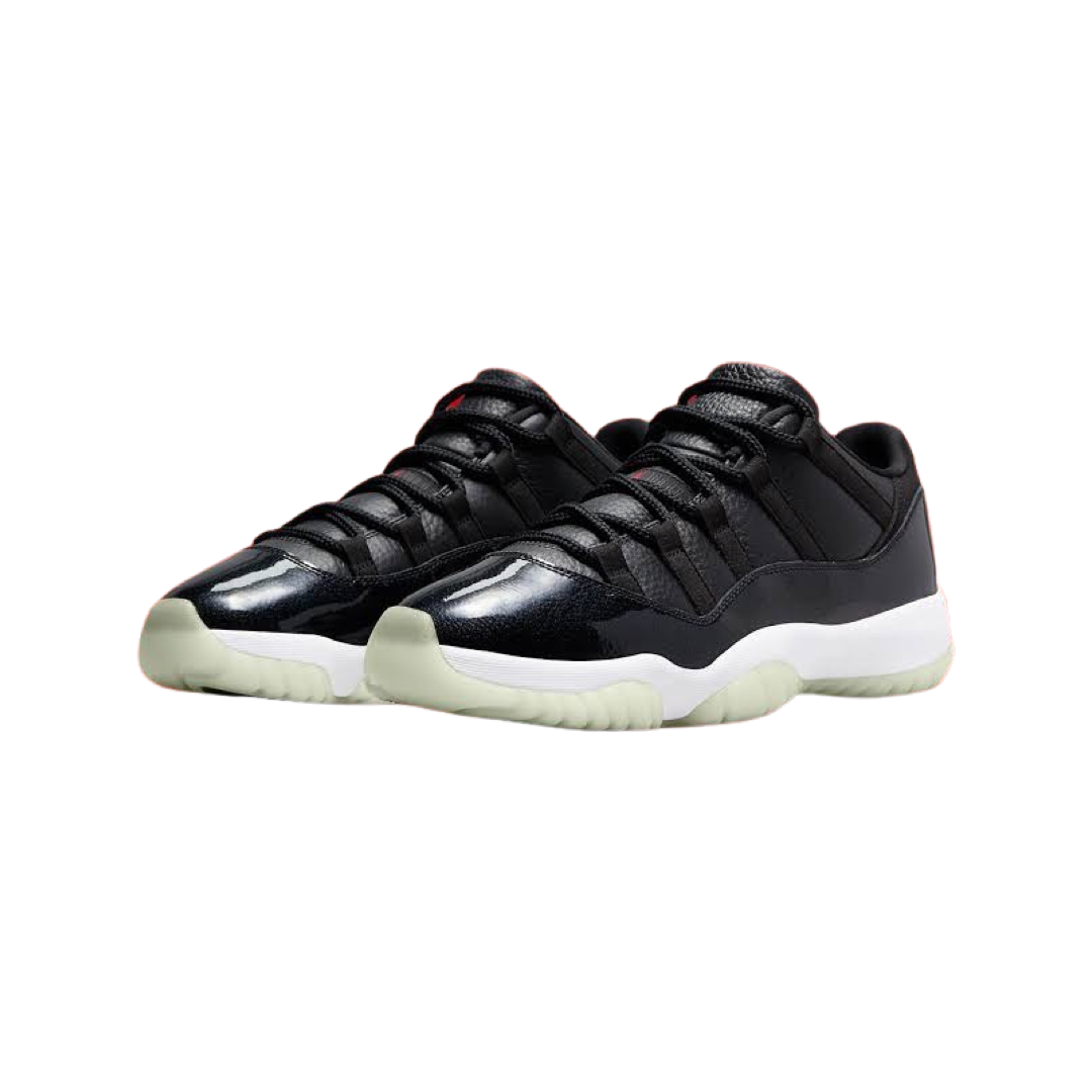 Air Jordan 11 Low Retro '72-10' Men's Basketball Shoes - Black/Gym Red/White Sail - Perfect for Casual Wear & Court Performance