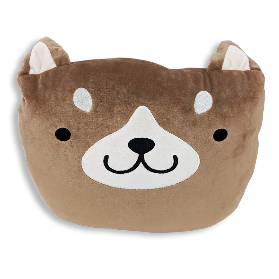 Squishy Dog Face Pillow with Floppy Ears - Cooper The Dog Plush Cushion for Sofa, Bed & Home Decor | Ultra Soft Stress Relief & Comfort Gift for Pet Lovers