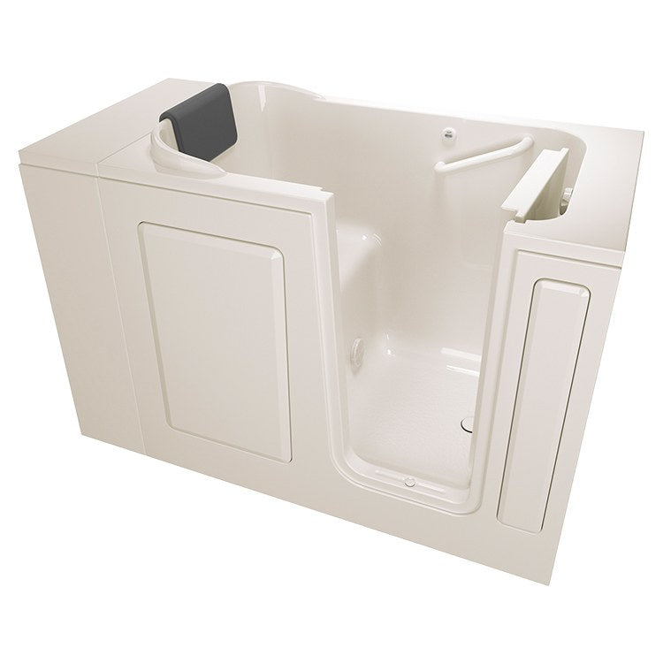 2848 Series 28W x 48L Gelcoat Walk-In Soaking Bathtub - Right Hand Drain - Freestanding Acrylic Bathtub for Small Bathrooms & Master Suites - Perfect for Relaxation & Spa-Like Experience at Home