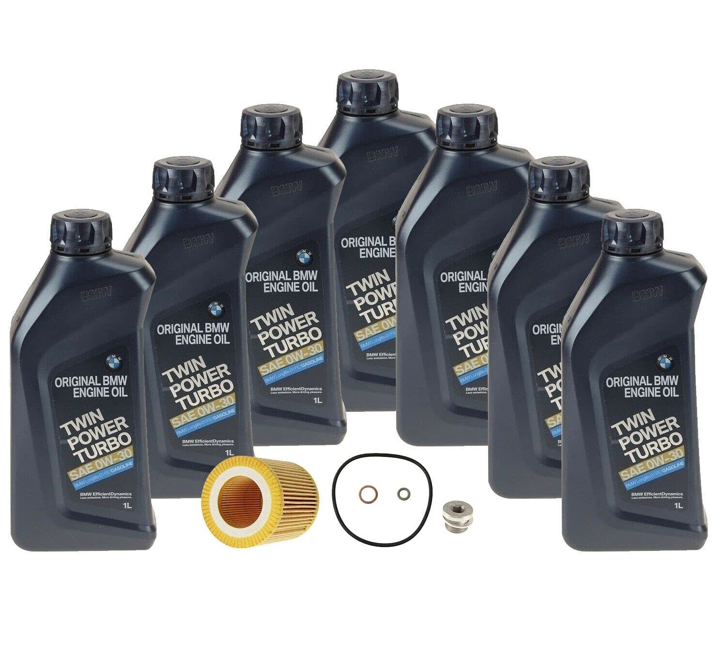 BMW F80 M3 F82 F83 M4 2015 0W-30 Full Synthetic Engine Oil Change Kit - 7 Liter with Filter | Perfect for High-Performance Driving & Daily Commutes