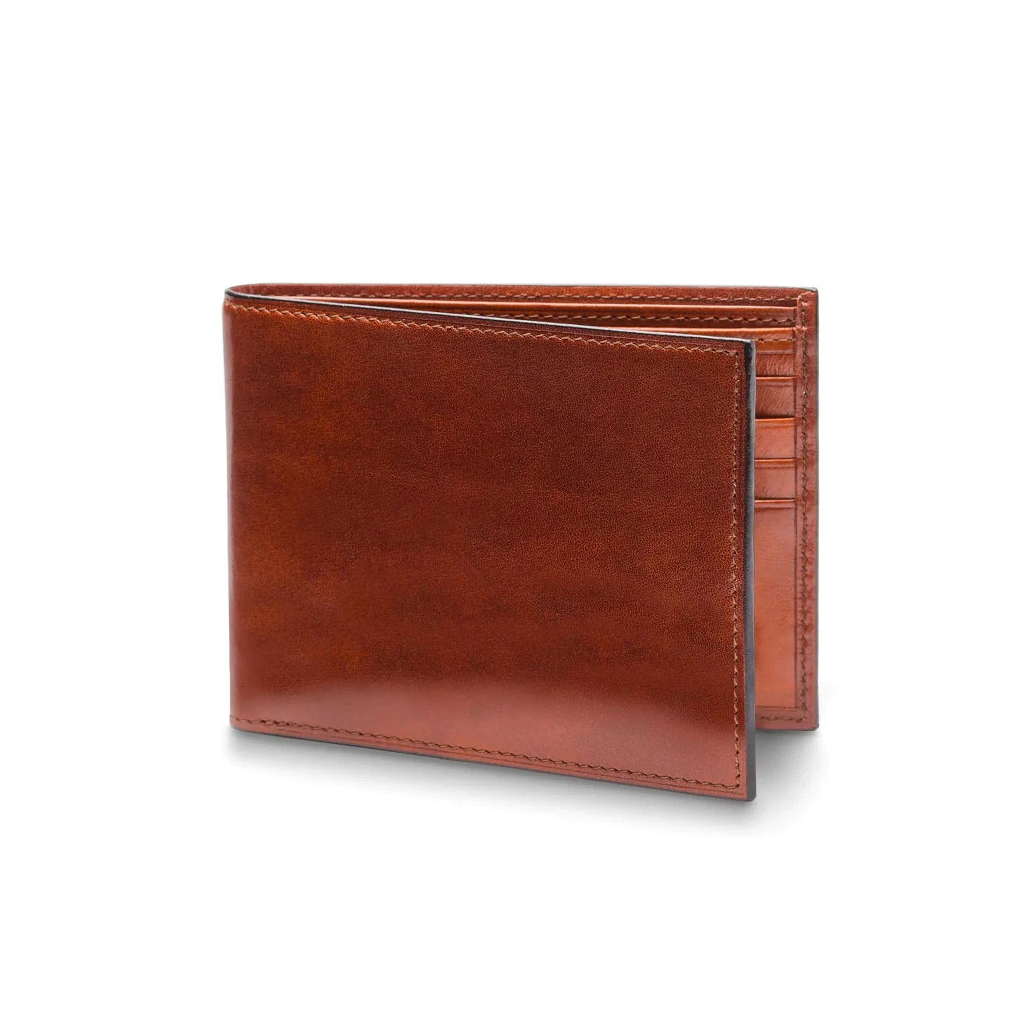 Premium Bosca Old Leather 8-Pocket Executive Wallet for Men - Luxury RFID Blocking Bifold Wallet with ID Window - Perfect for Business, Travel & Everyday Use