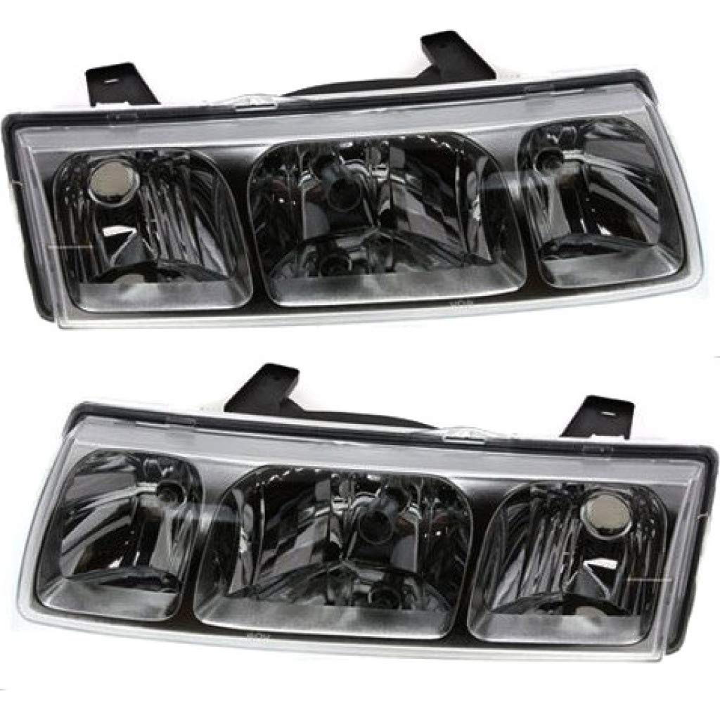 2002-2004 Saturn Vue Headlight Assembly - DOT Certified Replacement for GM2502228 & GM2503228 with Bulbs - Driver & Passenger Side - Perfect for Night Driving & Foggy Conditions