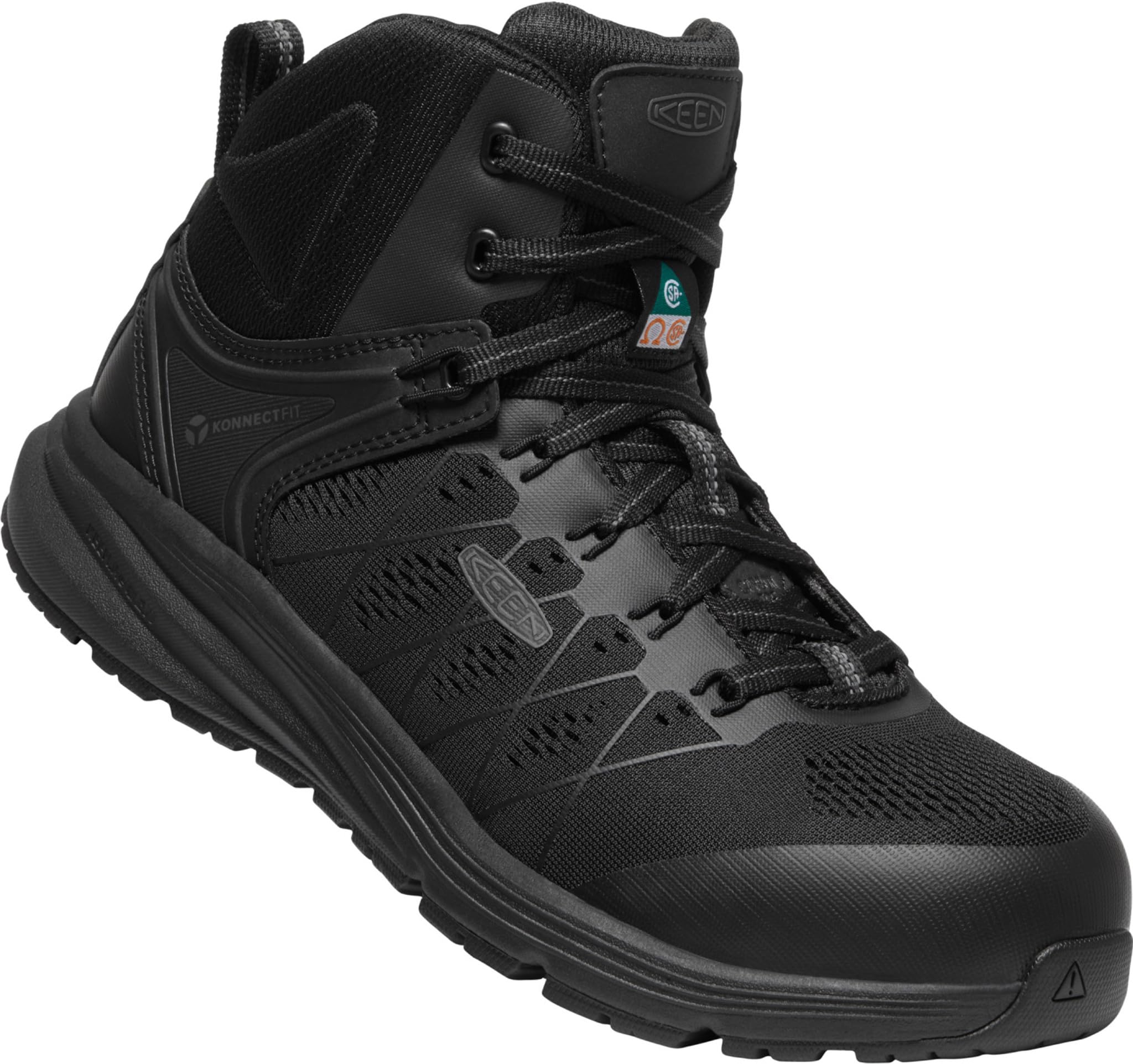 KEEN Utility Men's CSA Vista Energy Mid Height Composite Toe Work Boot - Durable Safety Shoes for Construction, Warehouse & Industrial Work