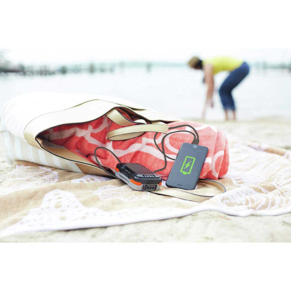 BLACK+DECKER GoPak Rechargeable Battery with USB Charging Cable (BCB001K) - Power Your Tools & Charge Devices On The Go for Camping, DIY Projects & Emergency Power Backup
