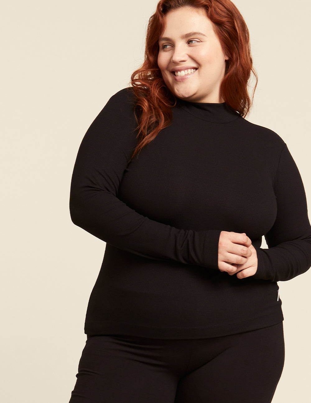 Women's Ribbed Turtleneck Sweater - Soft Stretch Knit Long Sleeve Slim Fit Winter Top (Black) | Perfect for Office Wear, Date Night & Cold Weather Layering