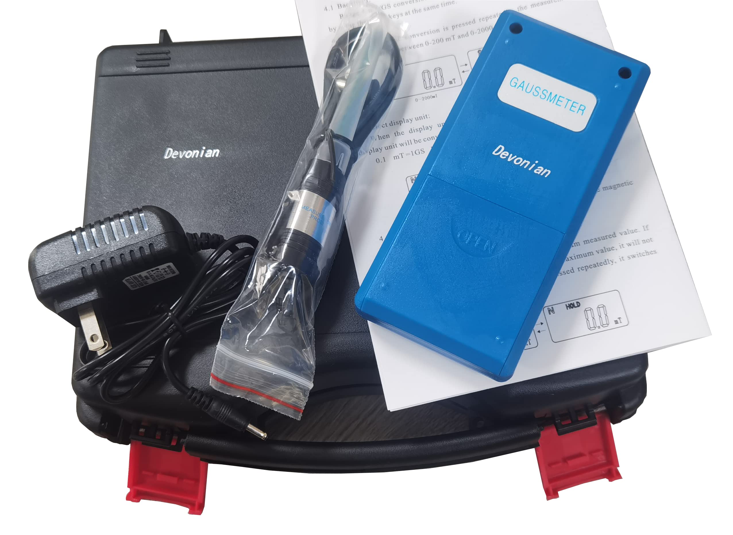 WT10A Handheld Digital Gauss/Tesla Meter - 2000mT Magnetic Field Tester with Data Hold, Peak Value, Auto Zero & mT/Gs Switch | Perfect for Testing Permanent Magnets, Motors, Speakers & Industrial Applications | Portable, Lightweight & Easy to Use