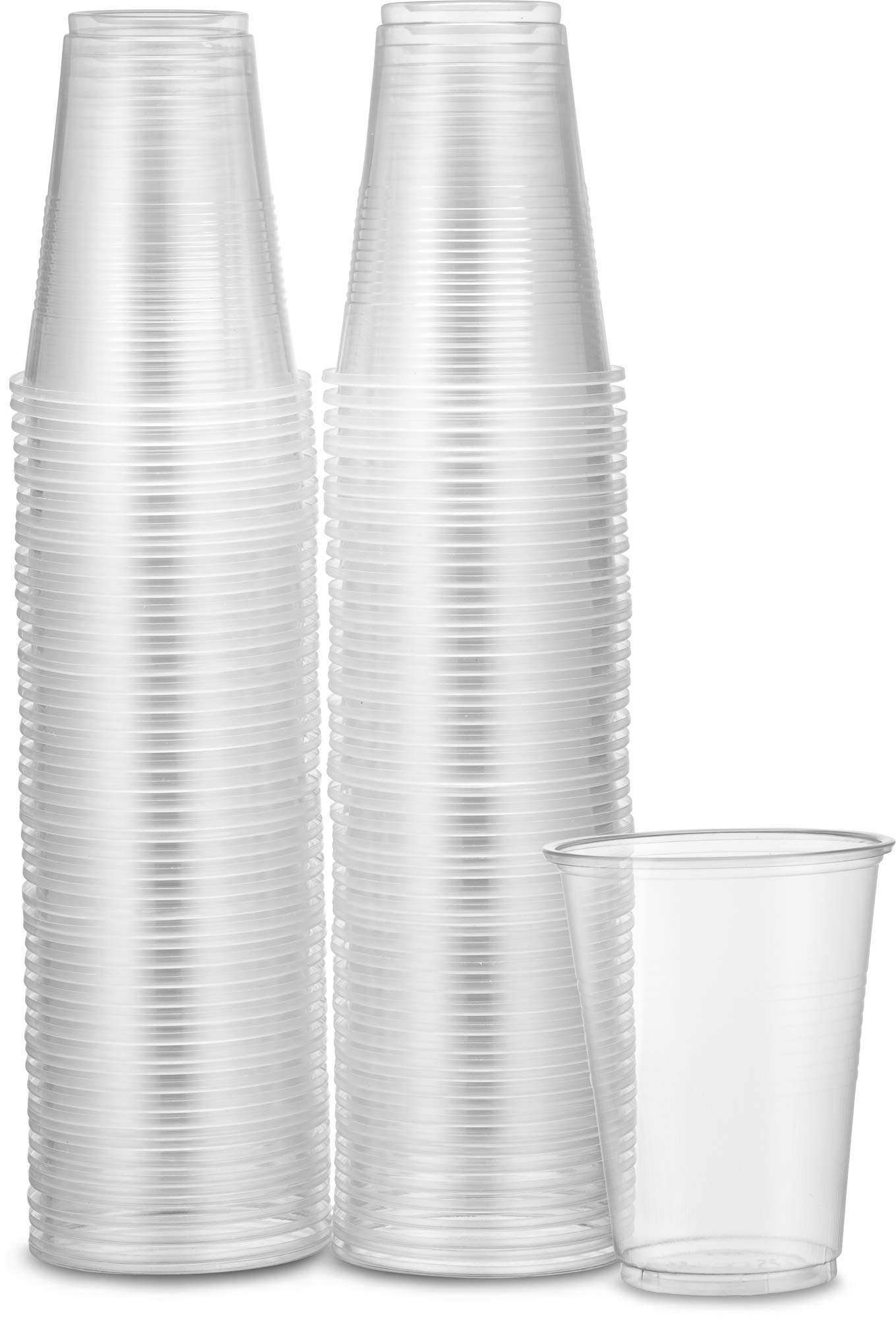 PLASTICPRO 7 oz Clear Plastic Disposable Drinking Cups - 400 Count Bulk Pack for Parties, Picnics, and Events - BPA-Free Cold Beverage Cups for Soda, Juice, and Water
