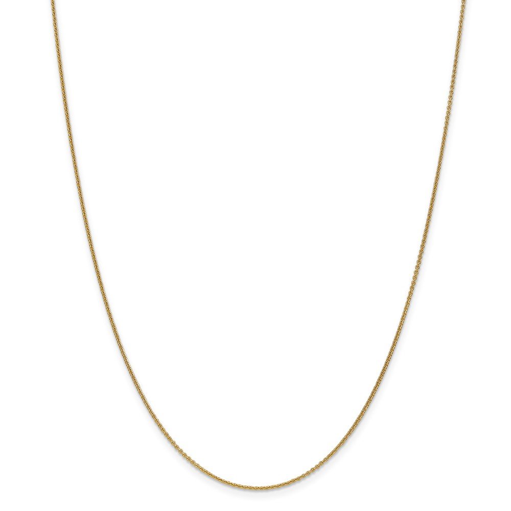 14K Yellow Gold 1mm Cable Chain Necklace for Men & Women - Dainty Minimalist Jewelry for Everyday Wear, Gifts & Special Occasions
