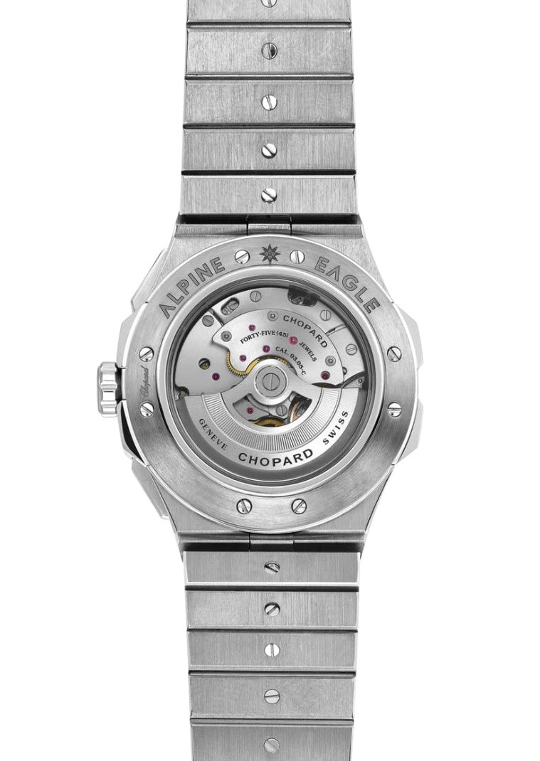 Chopard Alpine Eagle Large Chrono Lucent Steel Men's Luxury Watch - Perfect for Business, Formal Events & Collector's Timepiece