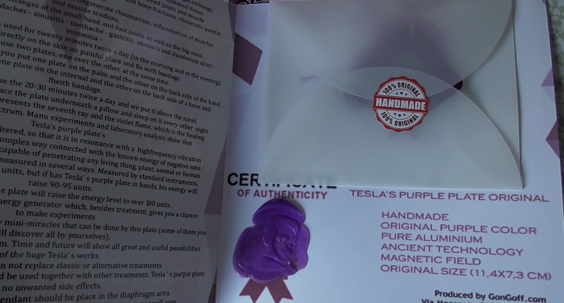 Tesla Purple Plate Pendant - Elegant Jewelry for Women, Unique Gift for Birthday & Anniversary - Perfect for Casual Wear, Parties & Special Occasions