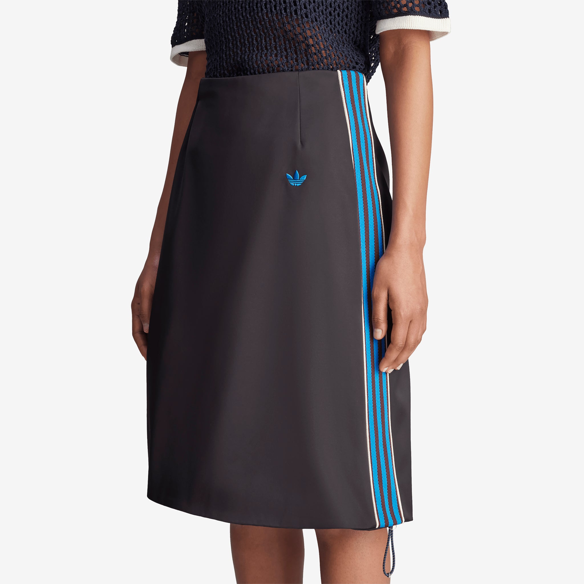Wales Bonner Women's Black Satin Skirt - Elegant & Stylish for Evening Parties, Date Nights & Special Occasions