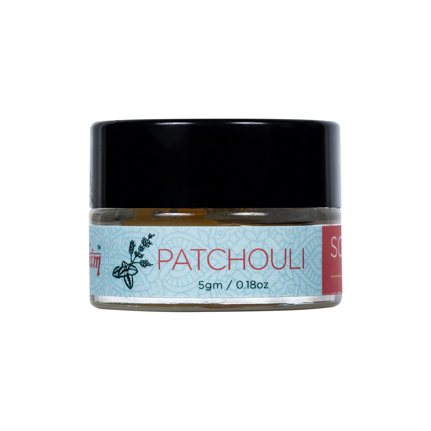 Premium Patchouli Solid Perfume Wax - Travel-Friendly Pocket Size with Long-Lasting Floral Scent (7 Hours) | Natural Beeswax Blend & Essential Oils | Perfect for On-the-Go, Office, Dates & Daily Wear - 5g