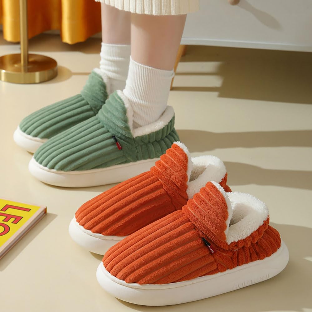 Zureto Sunmoine Cloud Slippers - Unisex Winter Cozy Fuzzy House Slippers for Men & Women | Soft Indoor/Outdoor Home Shoes for Relaxing, Lounging & Cold Weather Comfort