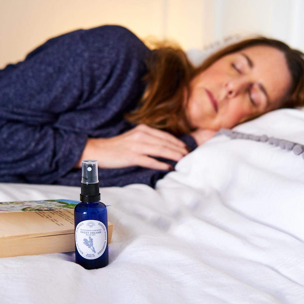 Organic Lavender Pillow Mist Sleep Spray (50ml) - Calming Essential Oils for Better Sleep & Anxiety Relief - Vegan, Cruelty-Free & UK Made - Perfect for Adults & Kids Bedtime Routine, Travel & Relaxation
