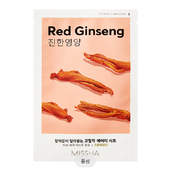 Missha Airy Fit Sheet Mask - Hydrating & Brightening Facial Mask for Glowing Skin | Korean Skincare for Daily Use & Spa Nights