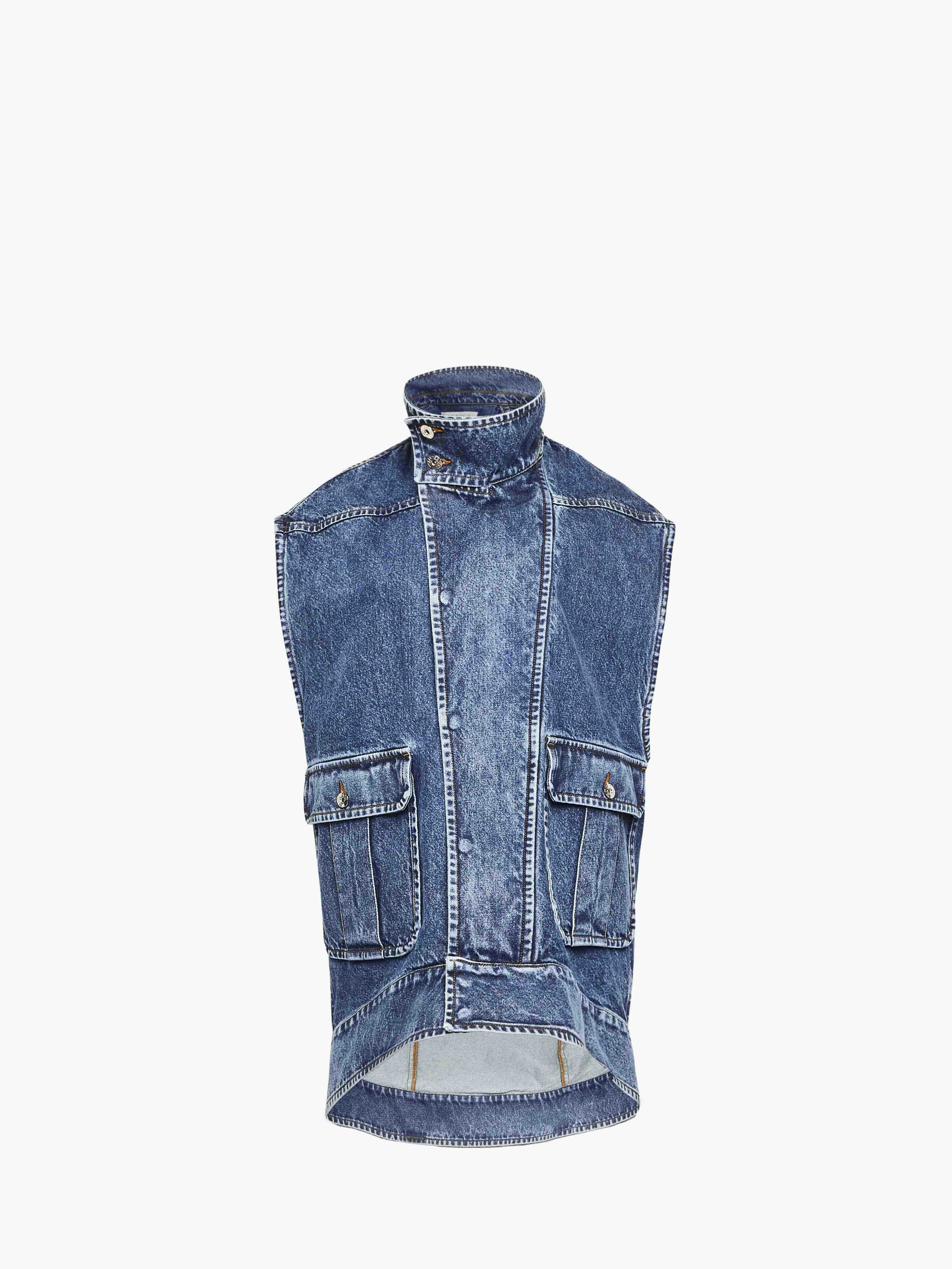 Oversized Sleeveless High Neck Jacket for Women - Chic Open Front Vest Coat for Layering, Office Wear & Casual Outfits