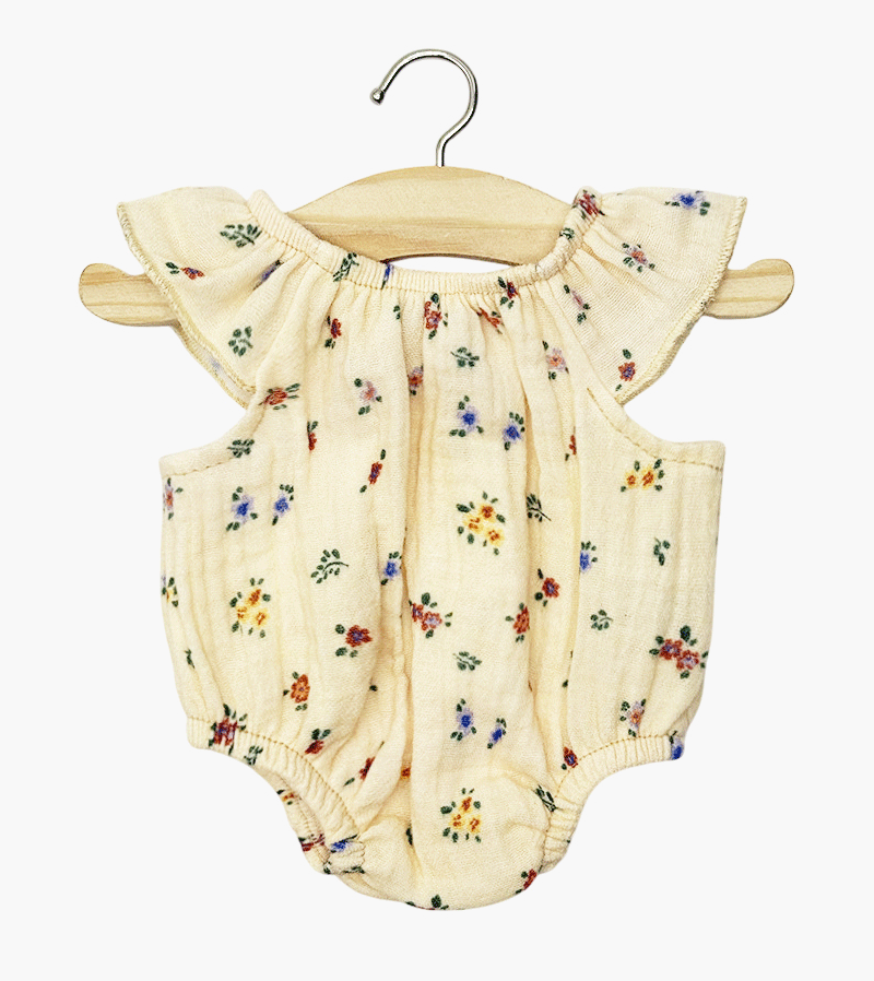 Minikane Elise Fleur Clara Romper Outfit for Baby Dolls - Perfect for Dress Up, Pretend Play, and Collectible Doll Display