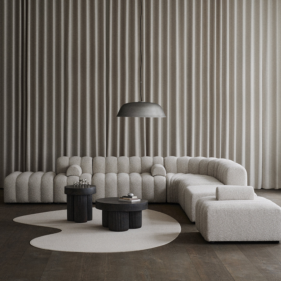 Modern Round Gear Coffee Table - Industrial Style Living Room Furniture for Small Spaces, Home Decor & Office Use