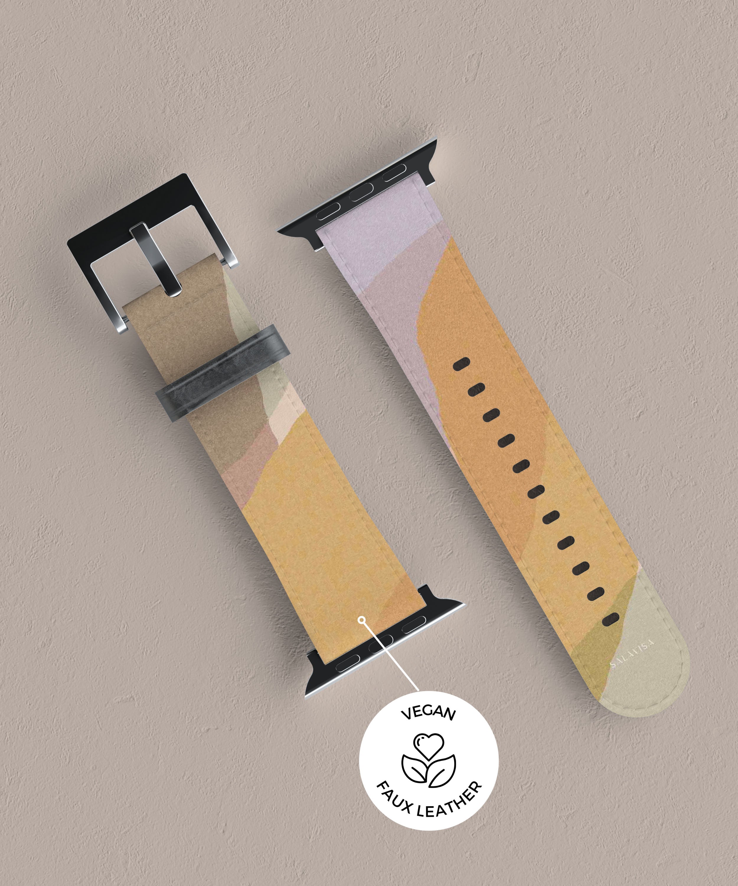 Orange Layers Apple Watch Band - Soft Silicone Replacement Strap for Apple Watch Series 9/8/7/6/SE - Comfortable & Durable Sport Band for Workout, Running & Daily Wear