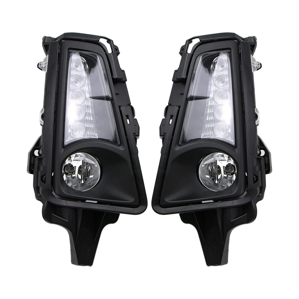 Premium LED Fog Lamp DRL Kit for Toyota Hiace Commuter GL H300 (2019-2022) - Dynamic Sequential Turn Signal, Relay Harness & Switch - Upgrade Your Front Daytime Running Lights for Enhanced Safety & Style