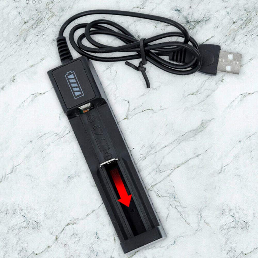 2-Pack Universal USB LCD Smart 18650 Li-Ion Battery Charger - Compatible with Multiple Rechargeable Battery Models - Perfect for Vape Mods, Flashlights & Electronic Devices