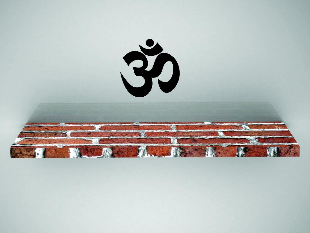 Namaste Symbol Peel & Stick Wall Decal - 20x30 Inches Removable Home Decor Art Sticker for Yoga Room, Meditation Space & Spiritual Living Room Decor