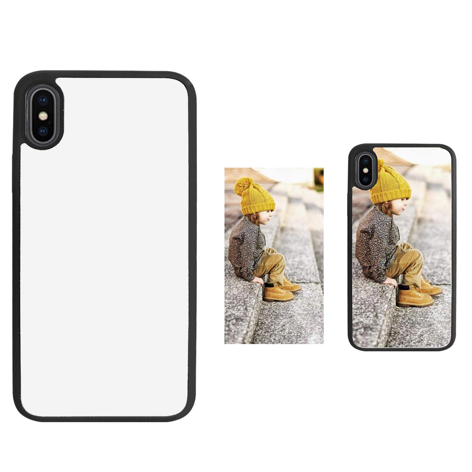 5PCS Sublimation Phone Case for iPhone X 5.8 Inch - Printable Blank Phone Covers for DIY Customization - Perfect for Personalized Gifts, Photo Printing & Creative Projects