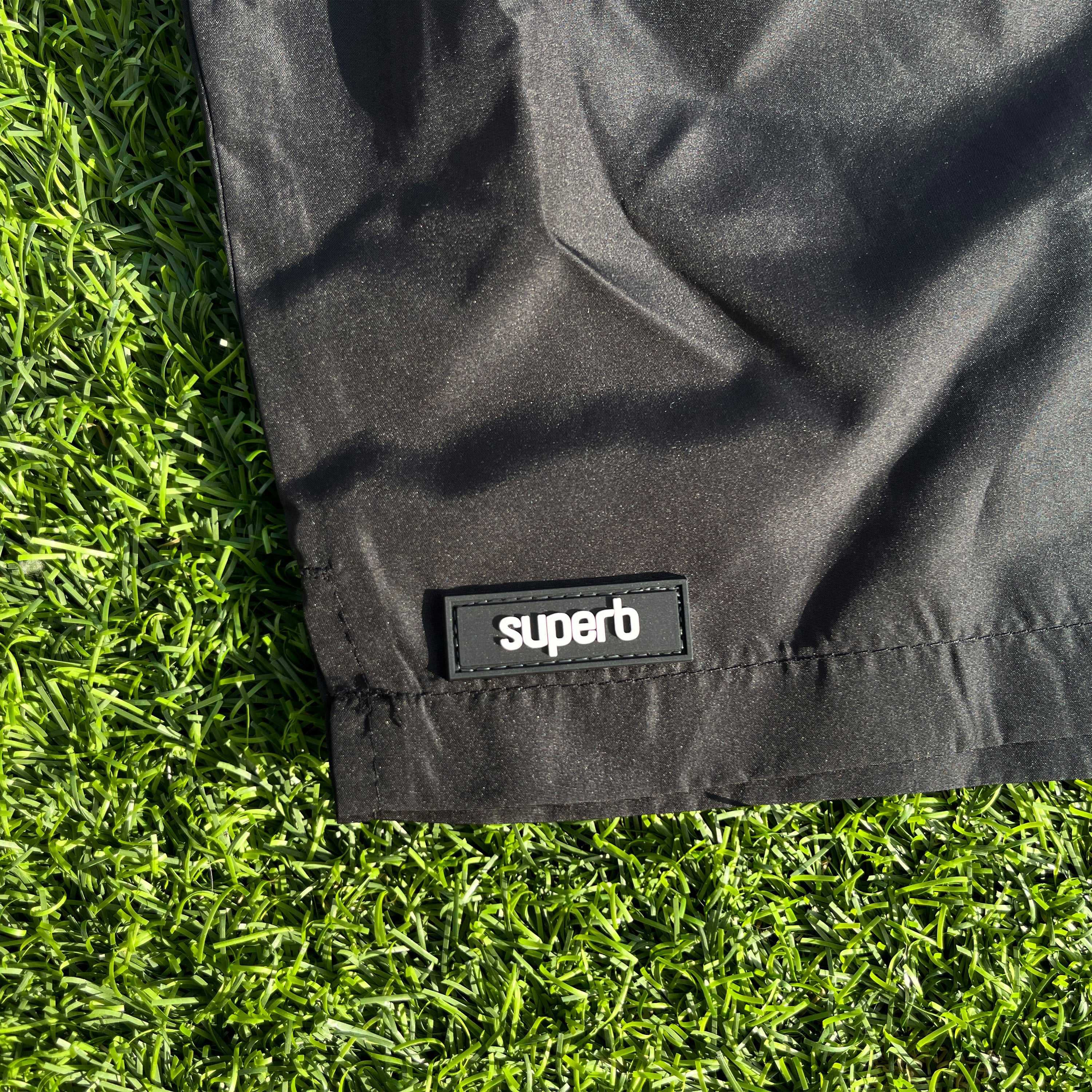 Icon Black Silicone Swim Trunks for Men - Comfortable & Quick-Drying Swimwear for Beach, Pool & Water Sports