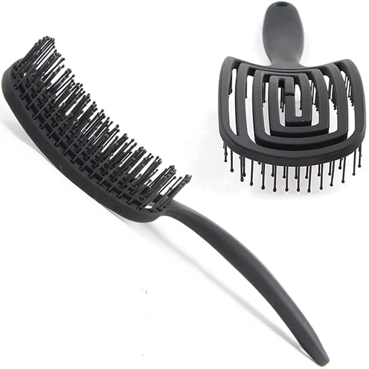 SNEHANSH Wet Hair Detangling Brush - No Tangle Vented Hairbrush for Kids, Men & Women - Gentle on Wet & Dry Hair - Effortlessly Glides Through Tangles (Black Hair Comb) - Perfect for Shower, Salon & Daily Hair Care