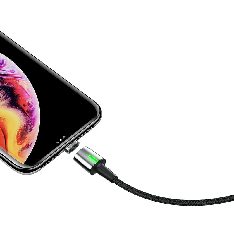 Premium Magnetic Charging Cable 2M (6.6ft) - Fast Charging USB Cable with Strong Magnetic Connector for iPhone, Android, Tablets - Perfect for Home, Office, Travel & Car Use