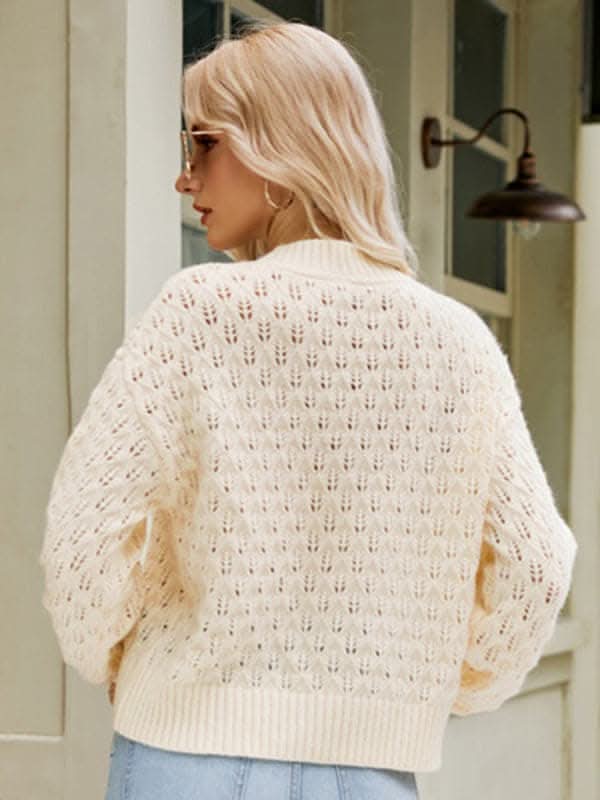 Stylish Loose Fit Pullover Sweater for Women - Cozy Casual Knit Top for Fall & Winter | Perfect for Layering, Outdoors & Everyday Wear