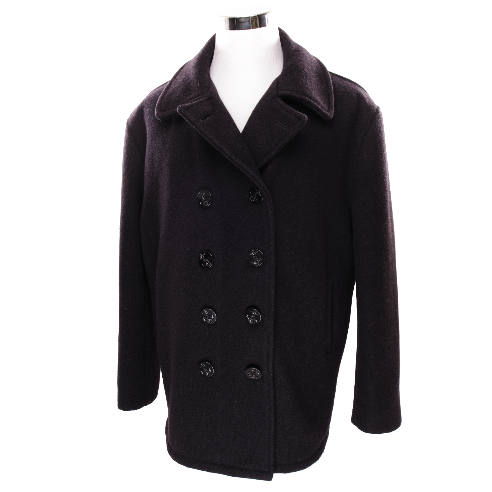 Vintage USN US Navy Schott 740N Peacoat Size 46 - Classic Wool Coat for Men, Military Style Outerwear for Fall & Winter - Perfect for Casual, Work & Outdoor Activities