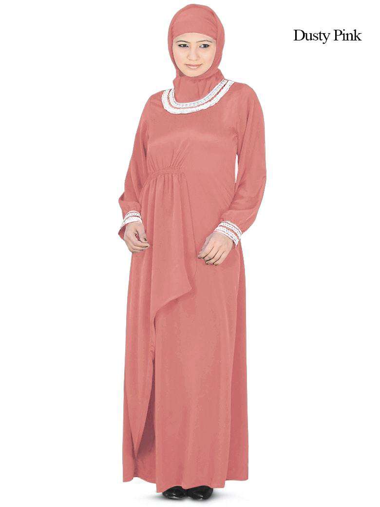 Malak Abaya - Elegant Muslim Women's Prayer Dress - Perfect for Prayer, Mosque, and Special Occasions