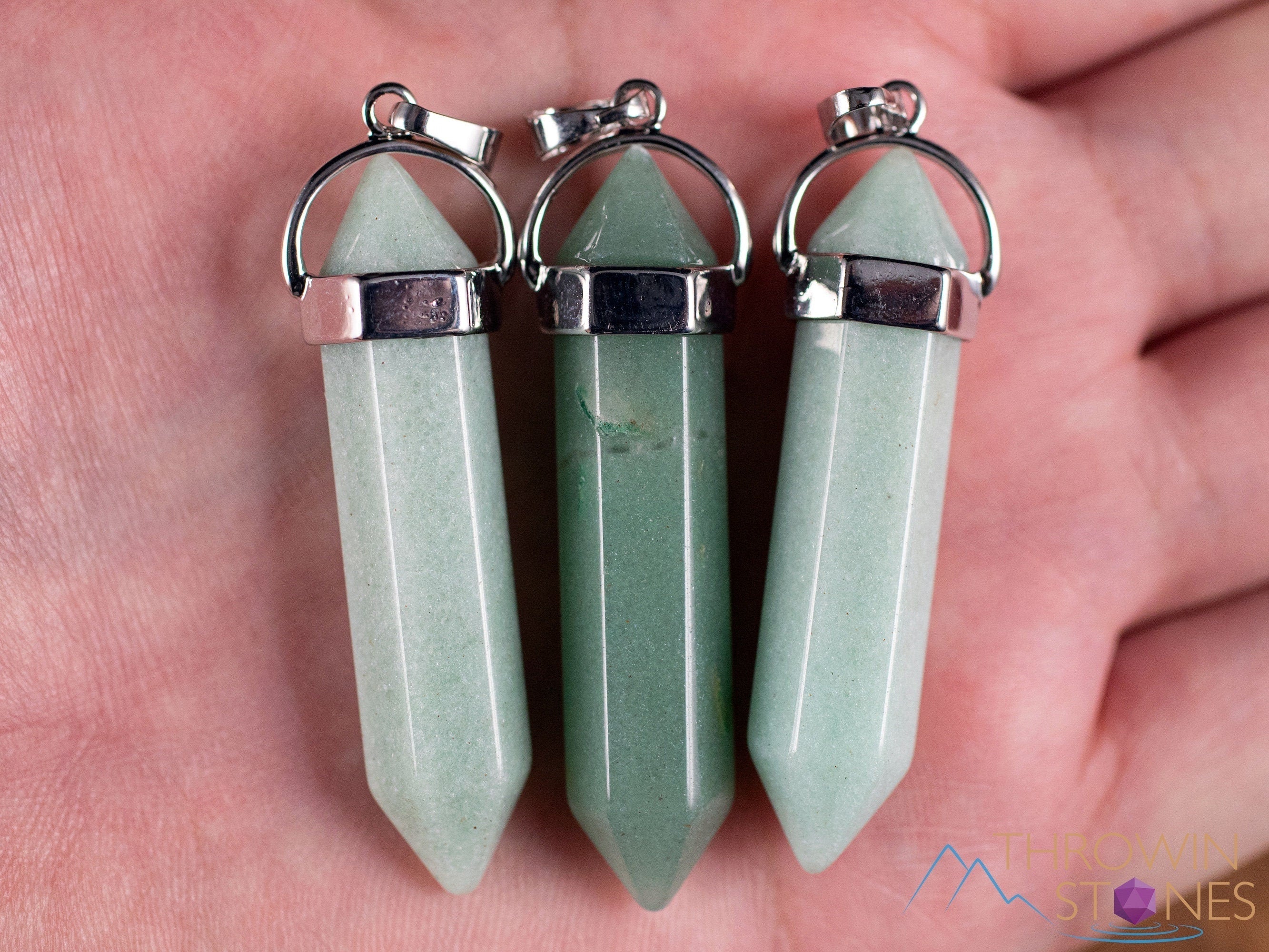 Green Aventurine Crystal Pendant Necklace - Natural Healing Stone Jewelry with Crystal Points | Handmade Spiritual Gift for Women | Perfect for Meditation, Energy Healing & Chakra Balancing