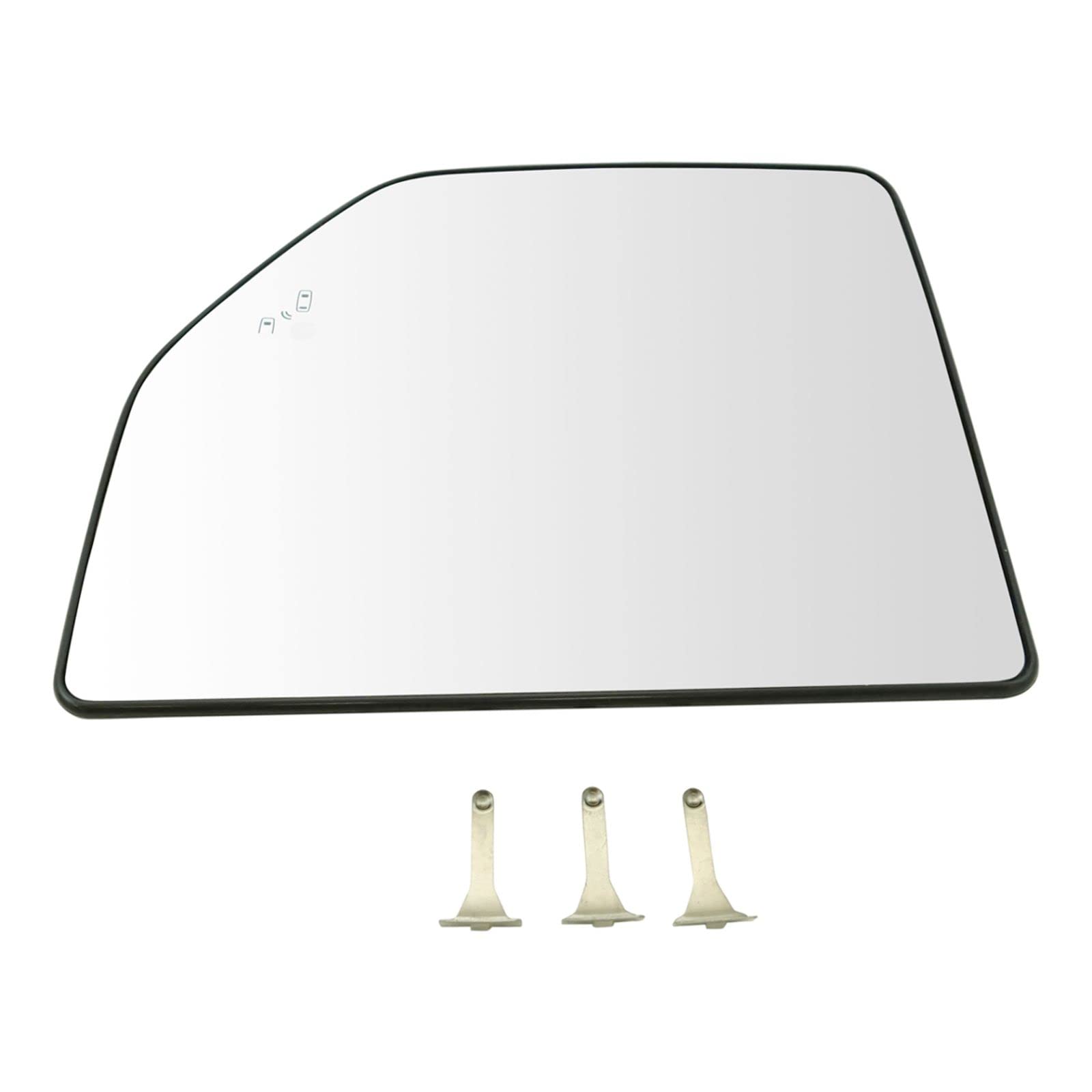 Towing Mirror Glass Heated Blind Spot Upper Pair for F150 Pickup - Enhanced Towing & Night Driving Safety