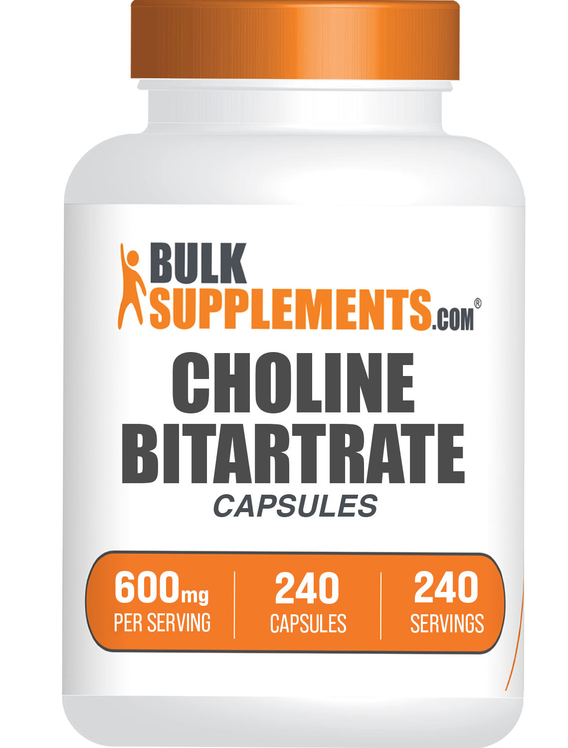 Choline L-Bitartrate Capsules 500mg - Premium Brain & Liver Support Supplement for Memory, Focus & Cognitive Health - Ideal for Students, Professionals & Athletes
