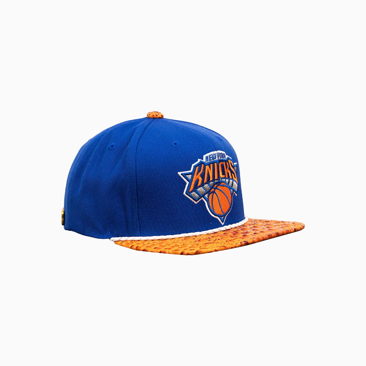 Breyer's Buck 50 New York Knicks Adjustable Baseball Cap with Genuine Leather Visor - Stylish NBA Fan Gear for Basketball Games & Streetwear Fashion