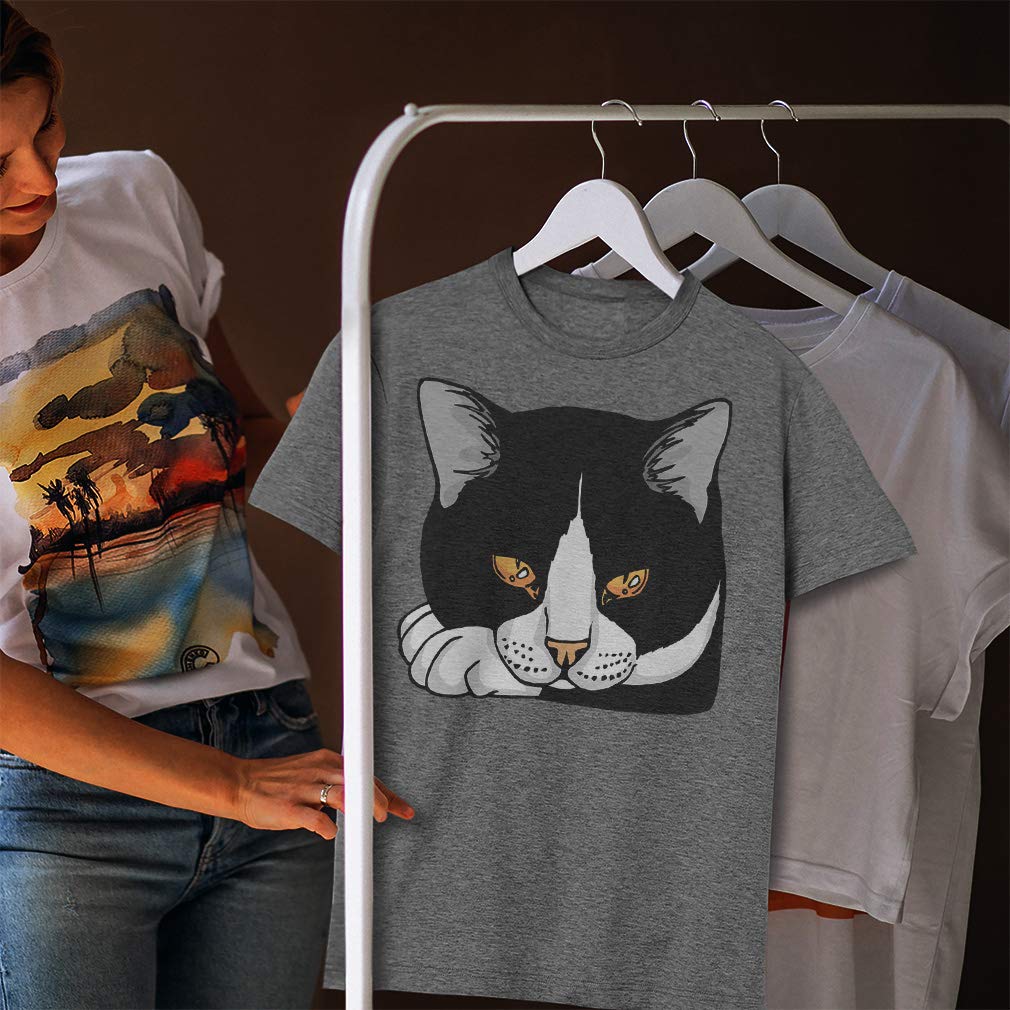 Funny Tuxedo Cat Graphic Tee - Premium Novelty Pet Shirt for Casual Wear