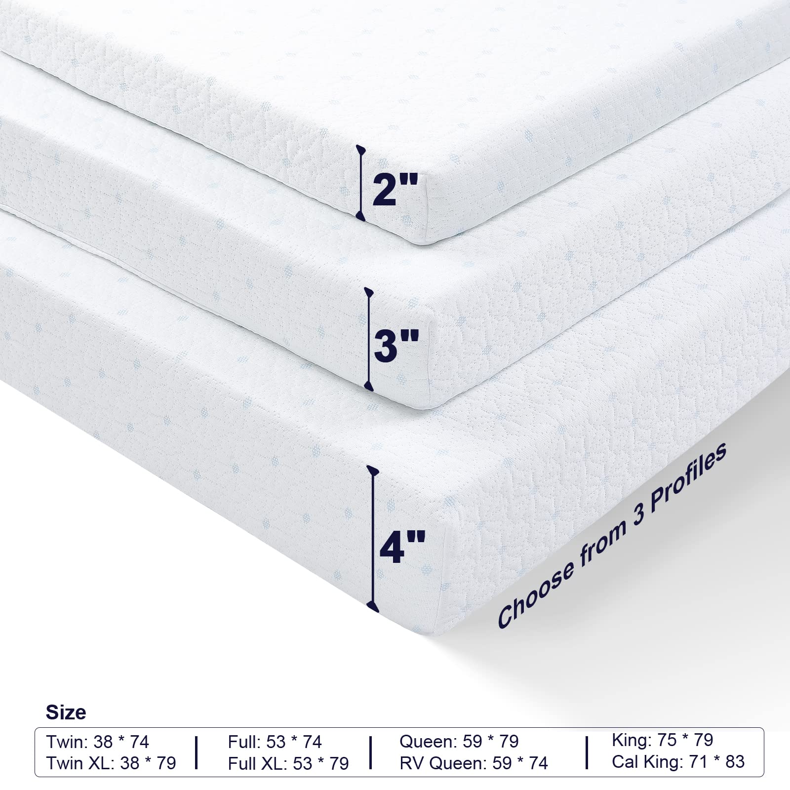 4 Inch Twin XL Mattress Topper Cover - OEKO-TEX Certified Bamboo Zippered Protector with Adjustable Straps & Anti-Slip Silicone Bottom | Removable & Washable | Perfect for Dorms, Guest Beds & Memory Foam Toppers