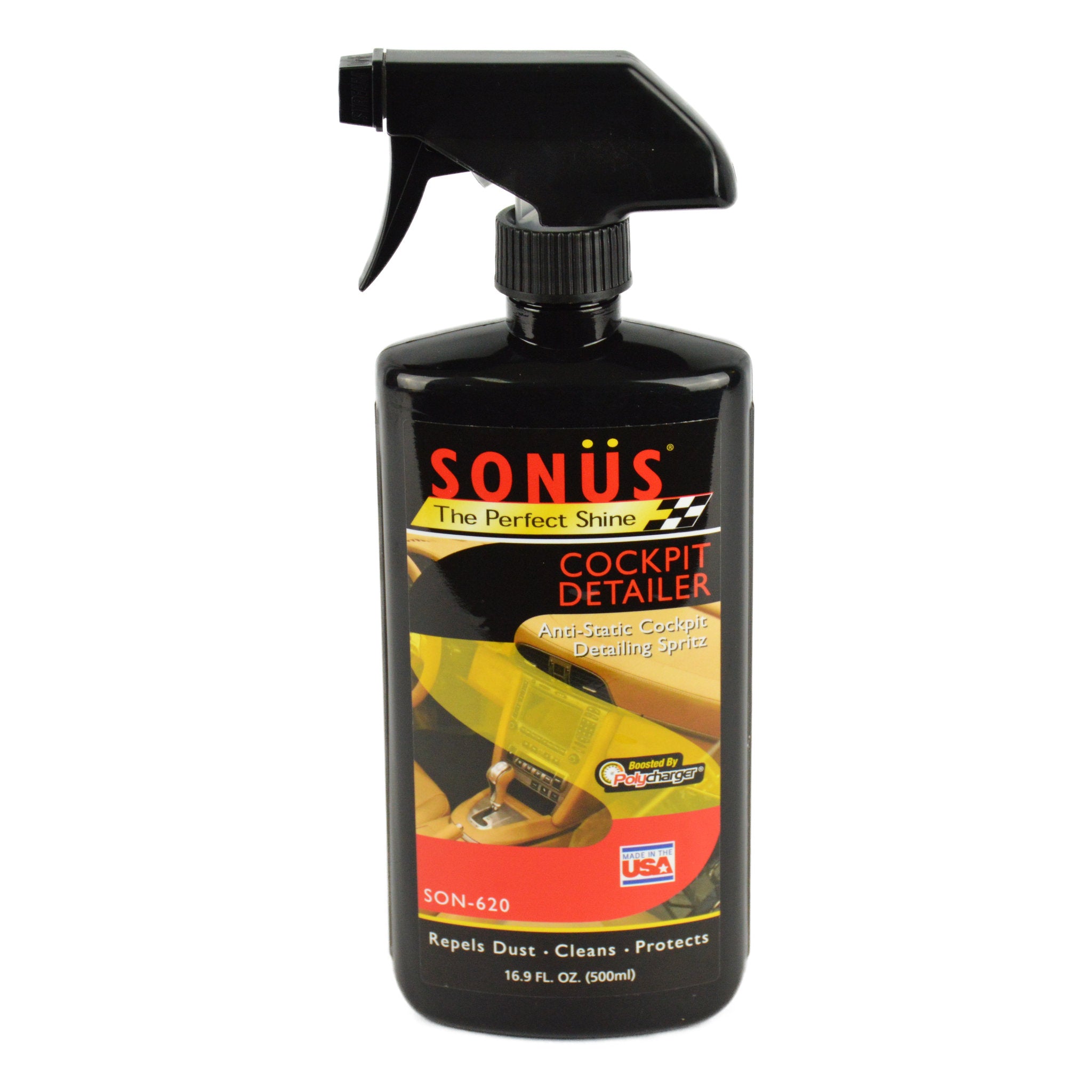 Sonus Cockpit Detailer - Premium Car Interior Cleaner & Protectant for Dashboards, Vinyl, Plastic & Leather - Ideal for Cars, Trucks & SUVs