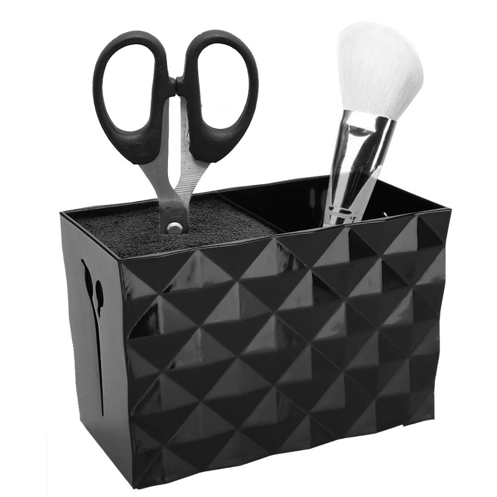 Professional Hair Salon Storage Box - Scissors Comb Hair Clip Organizer Holder for Hairdressing Tools (Black) | Perfect for Salon, Barber Shop & Home Hair Cutting Accessories Storage