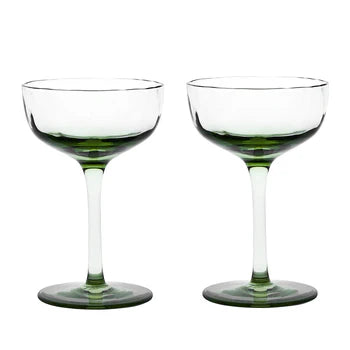 Juliska Puro Cocktail Coupe Set of 2 - Elegant Glassware for Champagne, Cocktails & Desserts - Perfect for Parties, Weddings & Home Entertaining