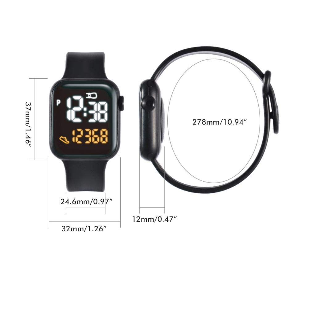 Kids Smart Watch - Waterproof Fitness Tracker with LED Touch Screen for Sports & Outdoor Activities