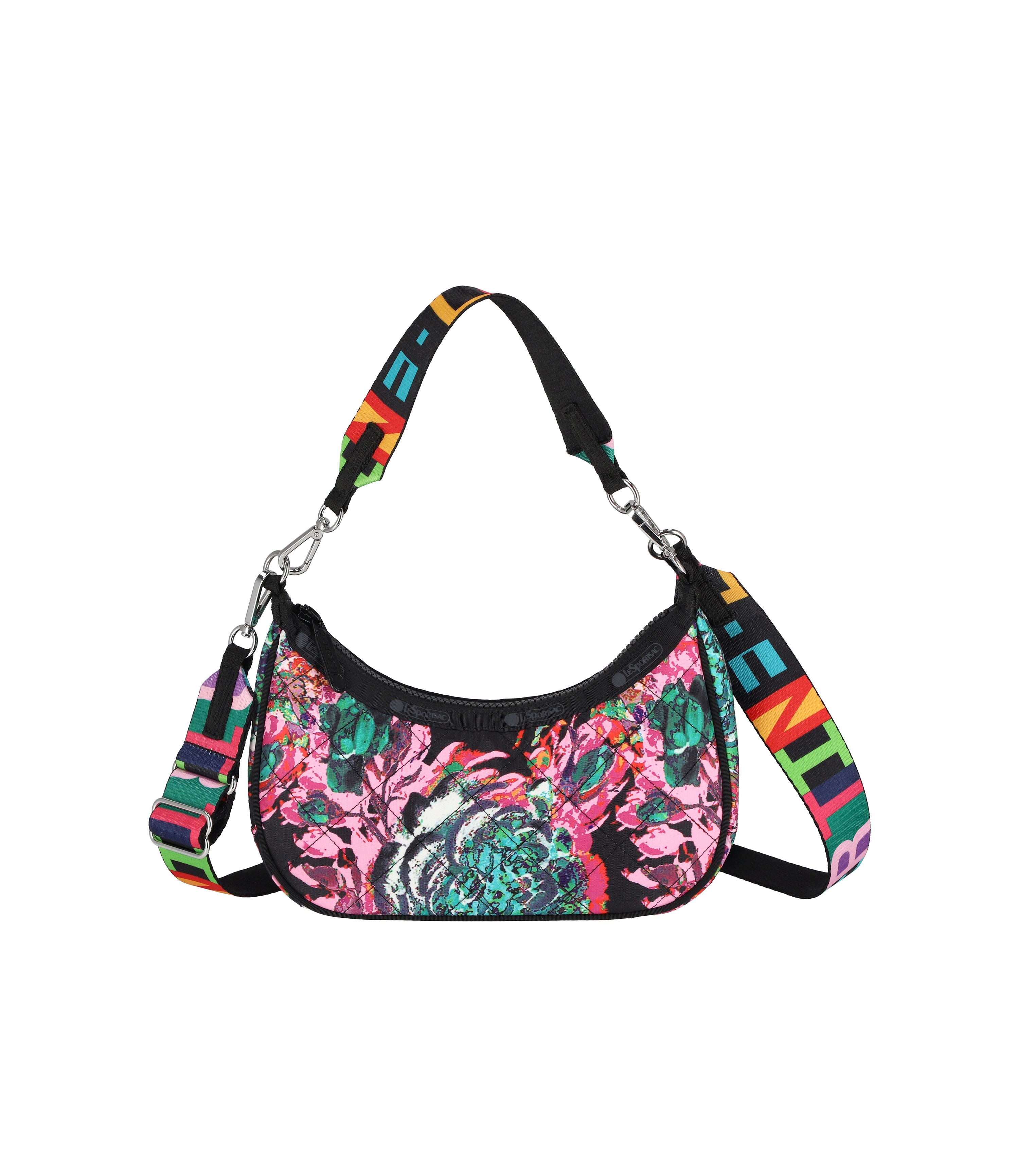 LeSportsac x Libertine Pink Flower Small Hobo