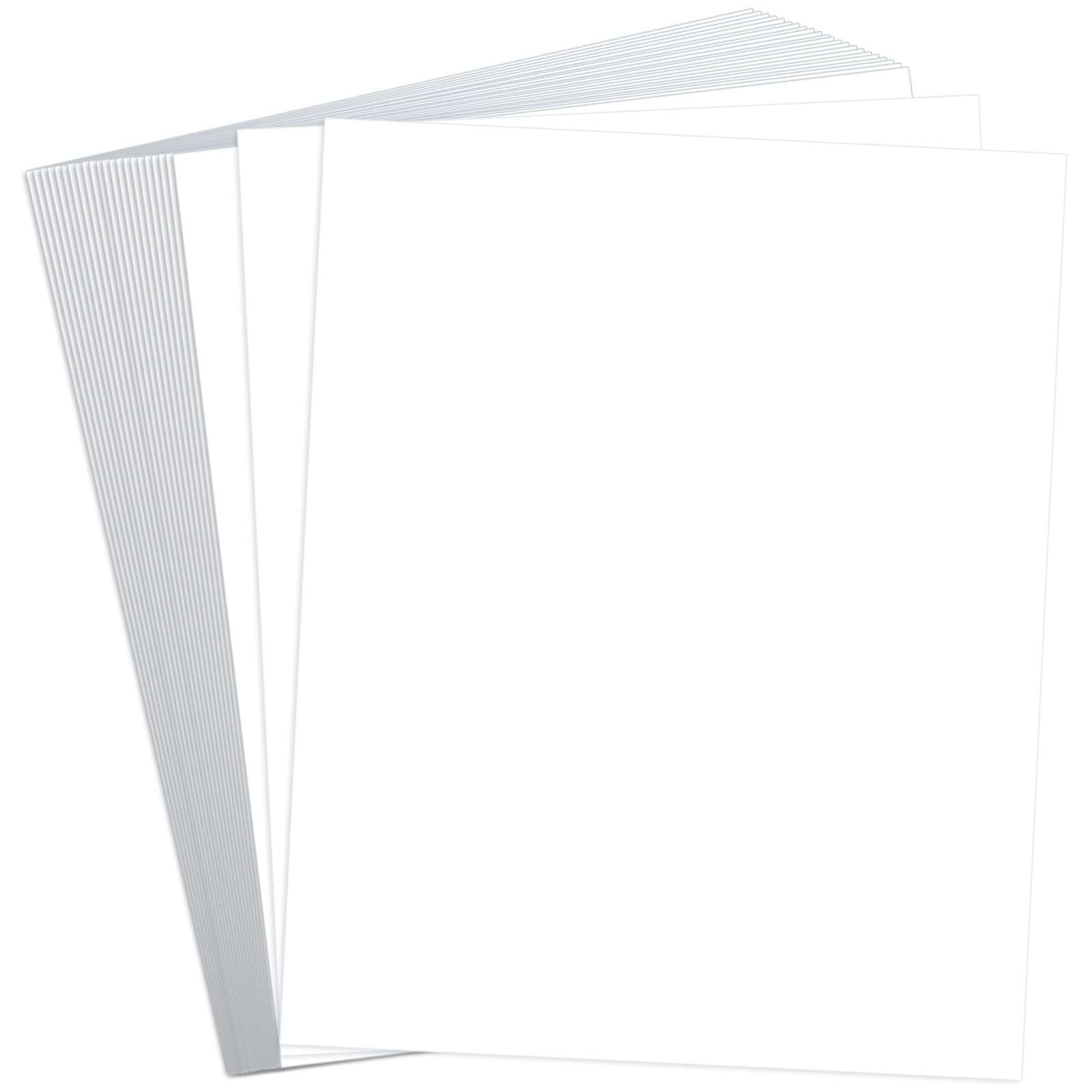 Premium White Cardstock Paper 8x10 Inches - 250gsm Thick & Smooth Cardstock (90 lb) - 25 Sheets for Invitations, Greeting Cards, Wedding Stationery, Business Cards, Menus & Photo Printing - Heavy Duty Printer Paper for Crafting & Professional Use